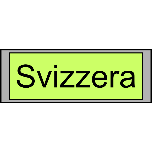 SVG Digital Display with quotSvizzeraquot text