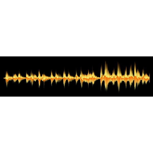 SVG Digital Fire Sound Wave