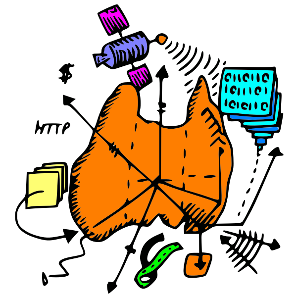 SVG Digital map of Australia