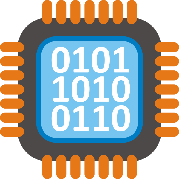 SVG Digital signal processor vector illustration