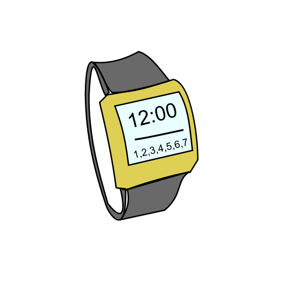 SVG Digital watch