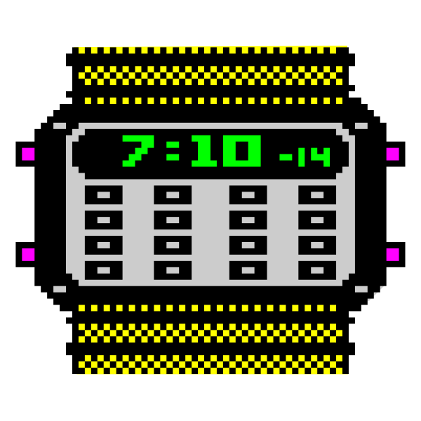 SVG Digital watch vector image