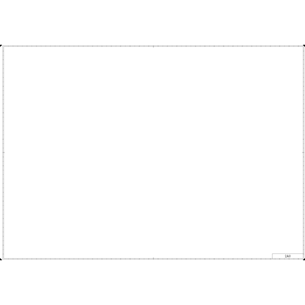 SVG DIN 2A0 page template vector image