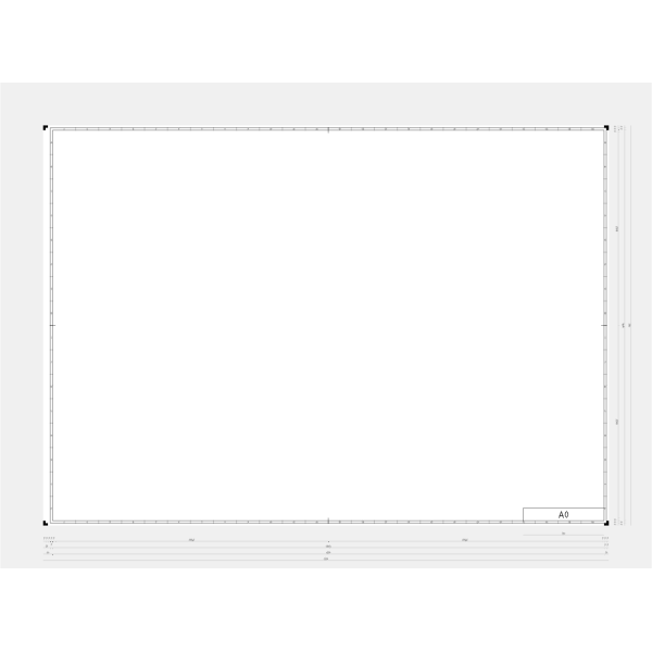 SVG DIN A0 template vector illustration