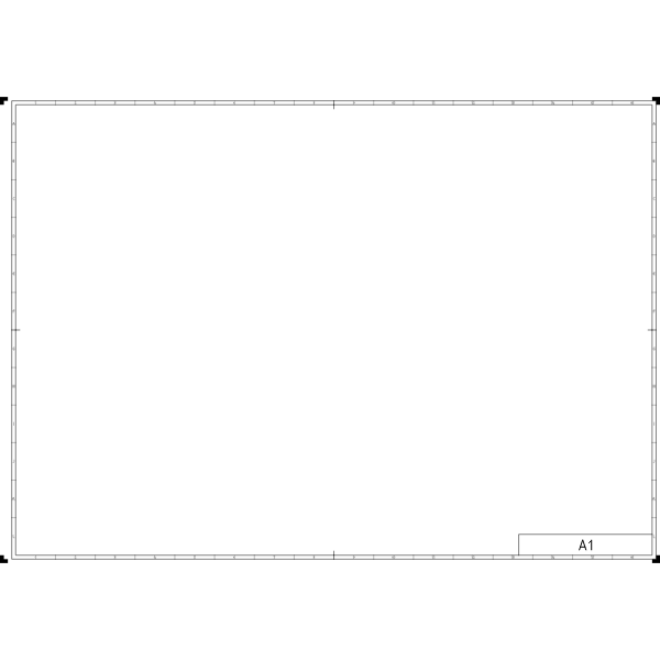 SVG DIN A1 page template vector drawing