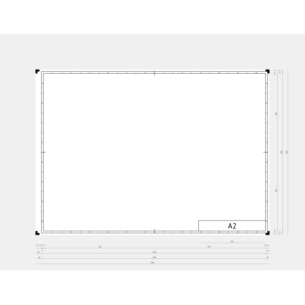 SVG DIN A2 template vector graphics