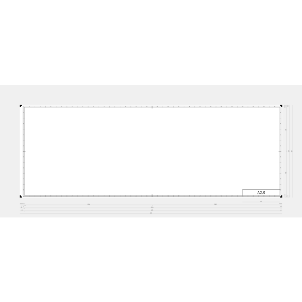 SVG DIN A20 page template vector drawing
