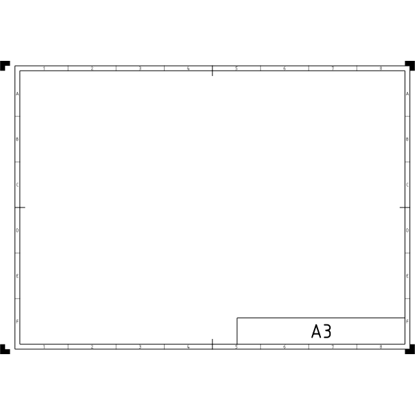 SVG DIN A3 page template vector graphics