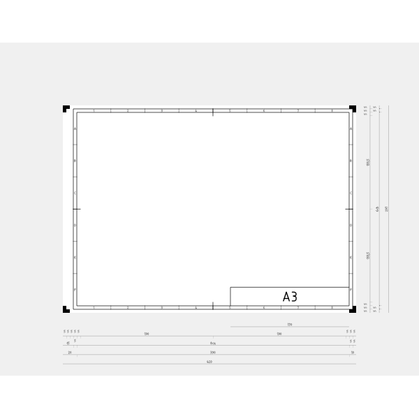 SVG DIN A3 template vector clip art