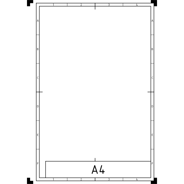 SVG DIN A4 page template vector clip art