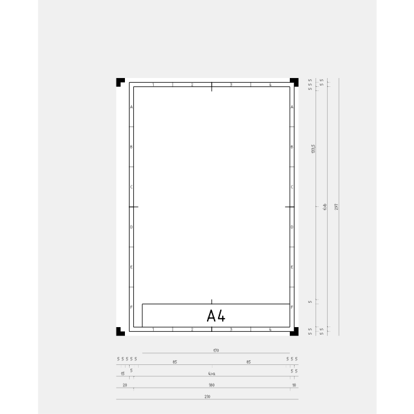 SVG DIN A4 template vector image