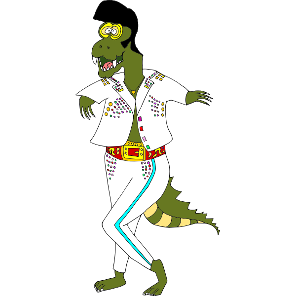 SVG Dino Elvis