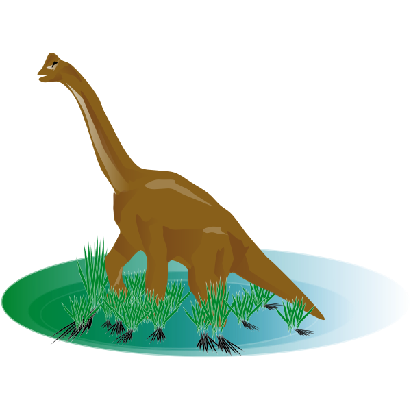 SVG Dino in nature image