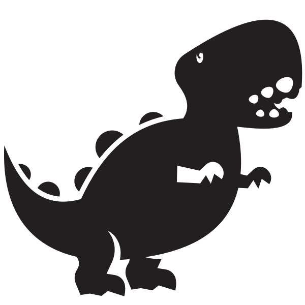 SVG Dinosaur caricature clip art