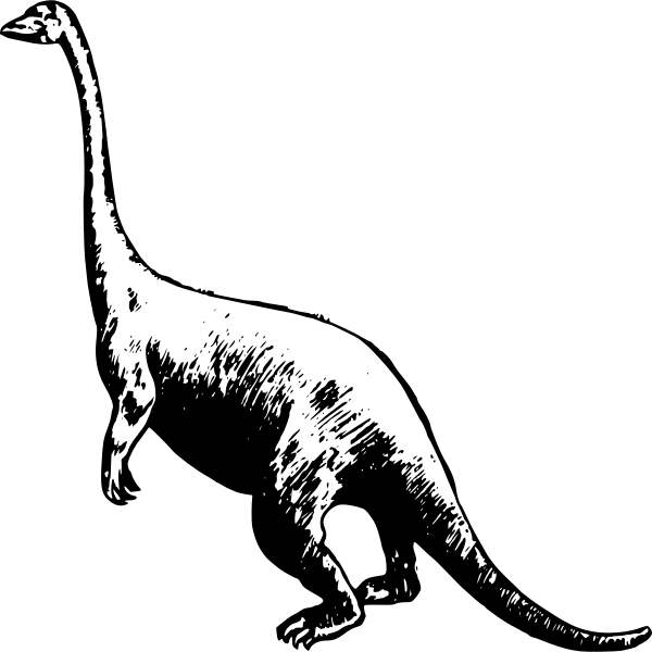 SVG Dinosaur drawing