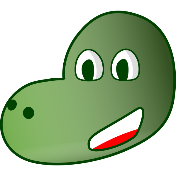 SVG Dinosaur head
