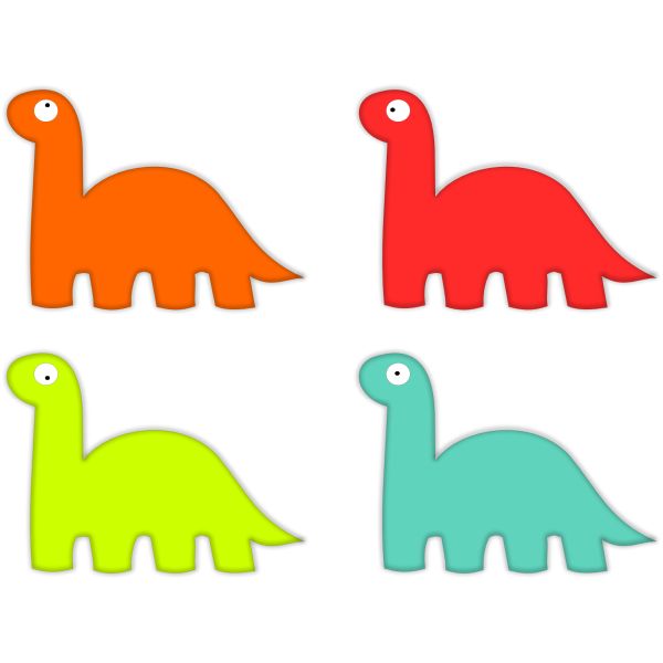 SVG Dinosaur icons