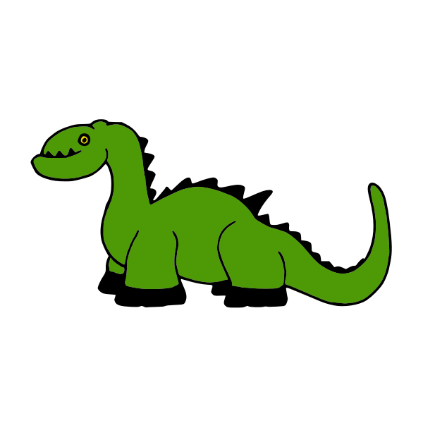 SVG Dinosaur toy vector image