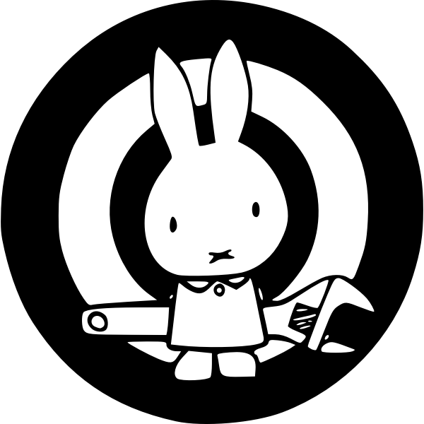 SVG Direct Action Rabbit with circles