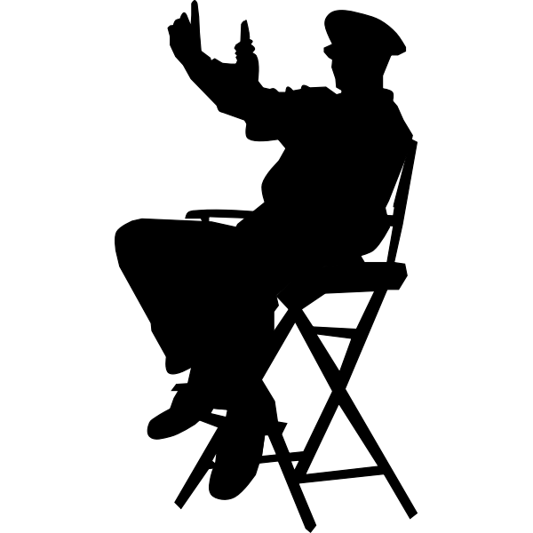 SVG Director in chair