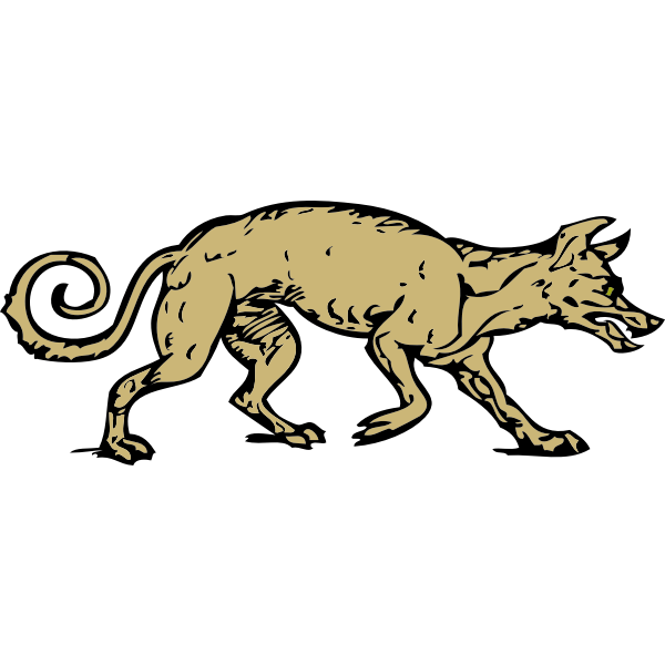 SVG Dirty dog vector image