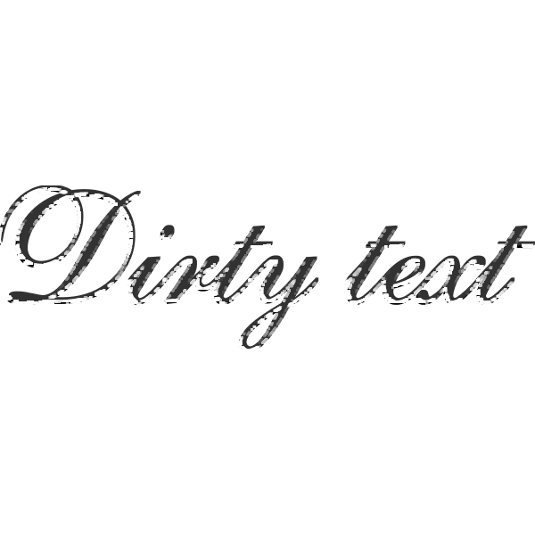 SVG dirty text filter
