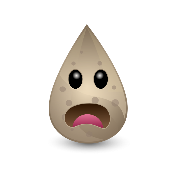 SVG dirty water drop  