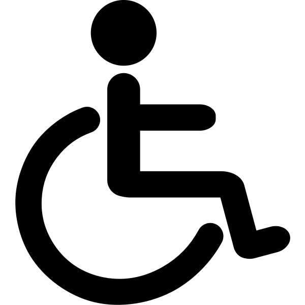 SVG Disability pictograh vector image