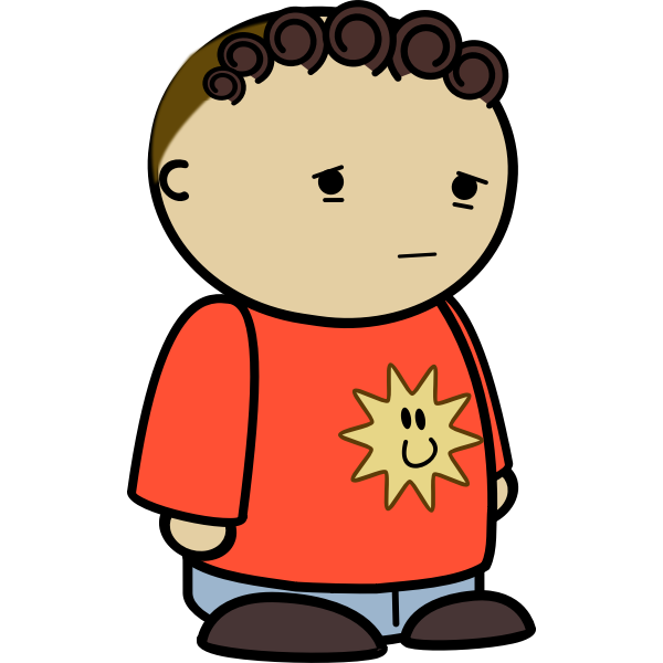 SVG Disappointed kid