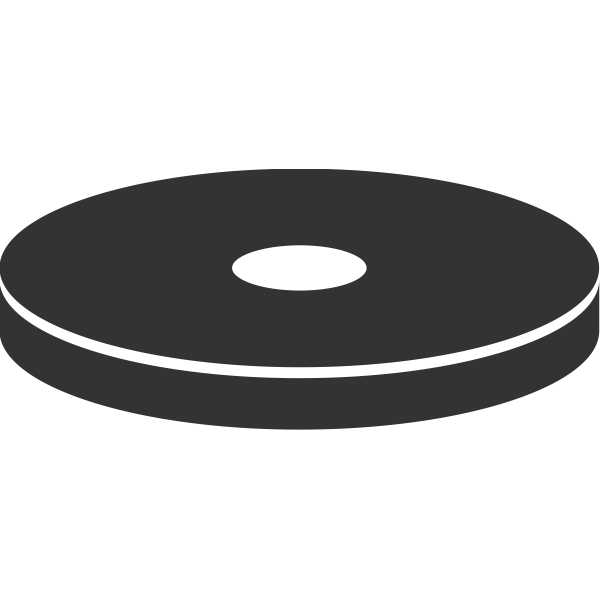 SVG Disc silhouette