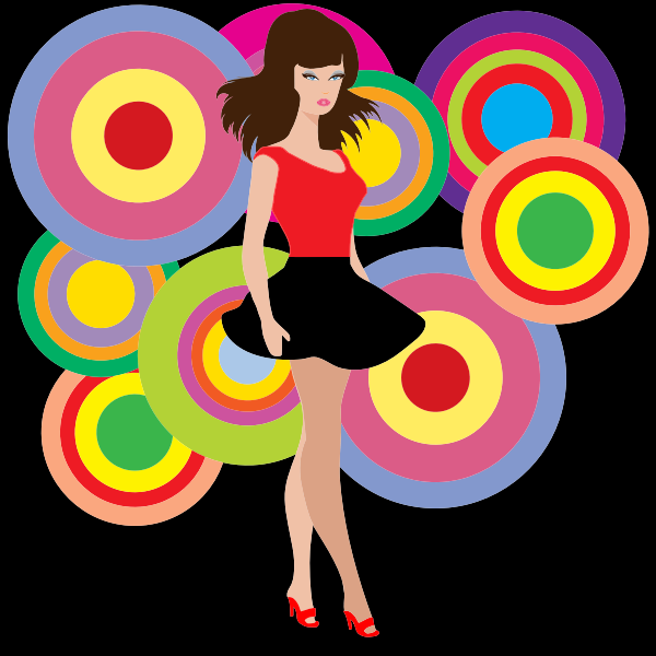 SVG Disco girl