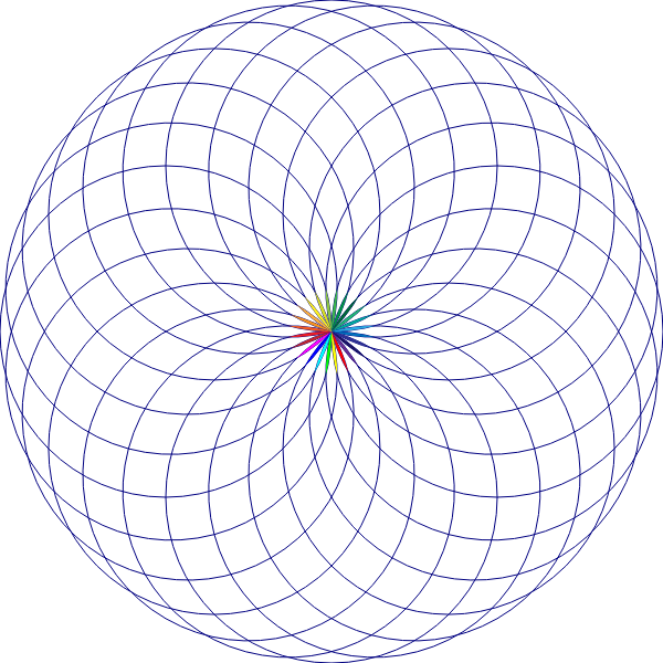 SVG Discrete animated mandala