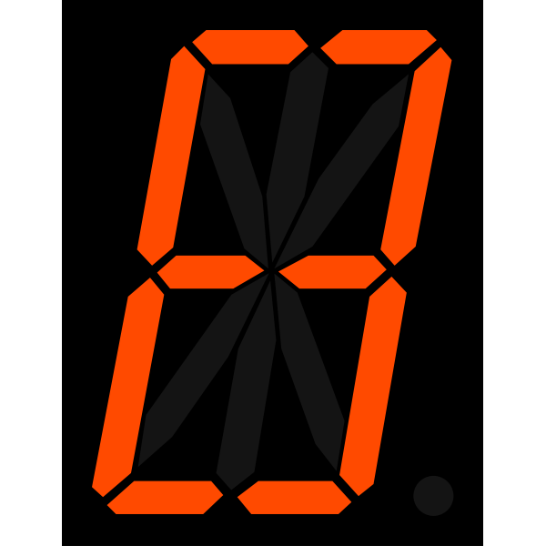 SVG Display number 8
