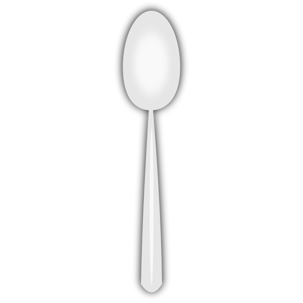 SVG Disposable spoon vector image