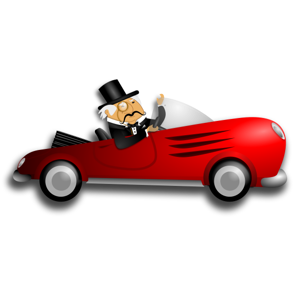 SVG Distinguished Gentleman Driver Vector
