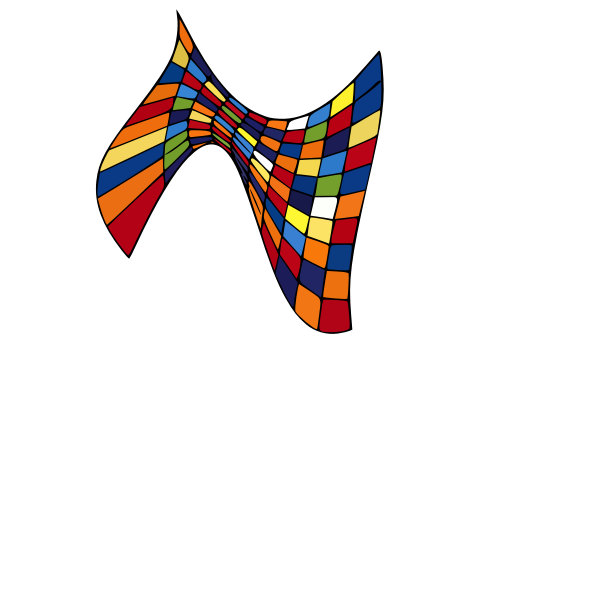 SVG Distorted tiled pattern