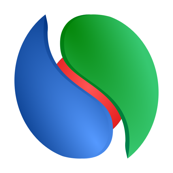 SVG Divided ball vector image