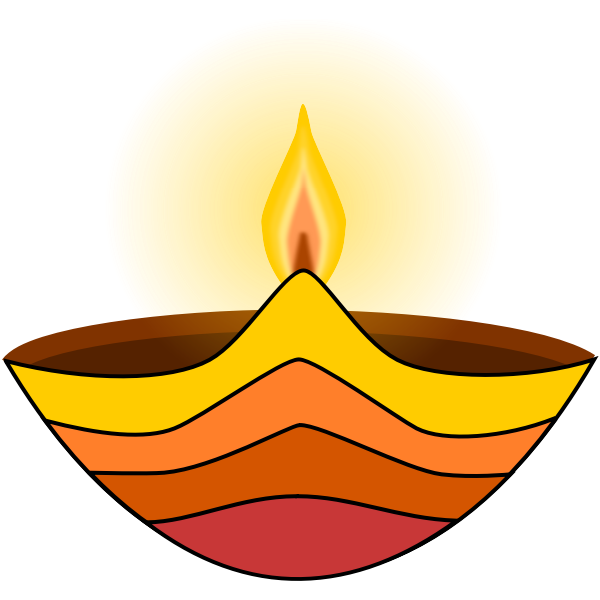 SVG Diwali lamp