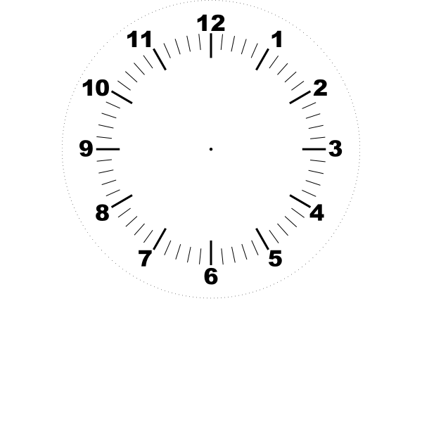 SVG DIY clock face