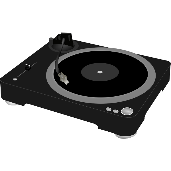 SVG DJ turntable