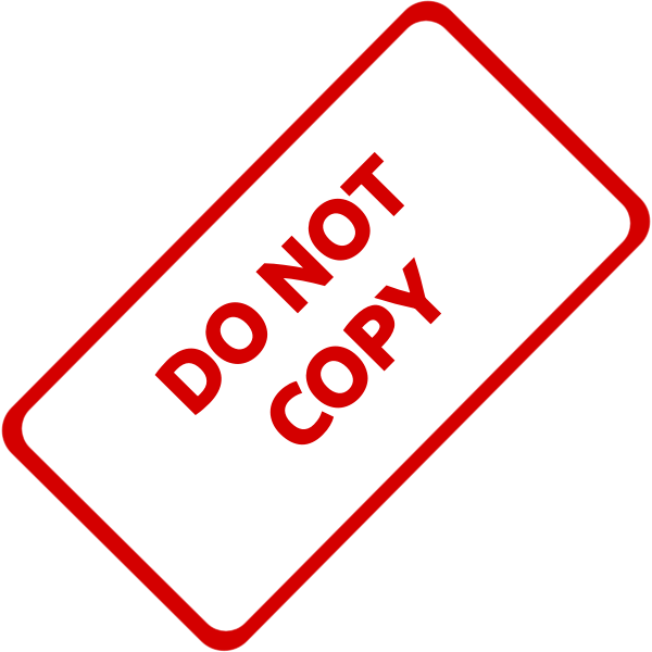 SVG Do not copy stamp imprint vector clip art