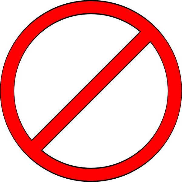 SVG Do Not sign vector clip art