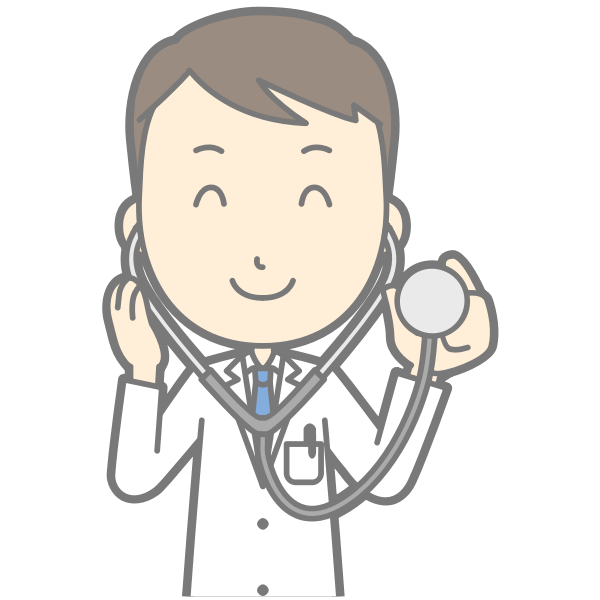 SVG Doctor with stethoscope vector image