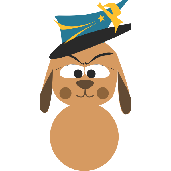 SVG Dog avatar vector icon