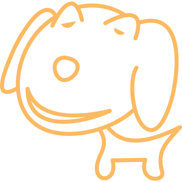 SVG Dog caricature clip art