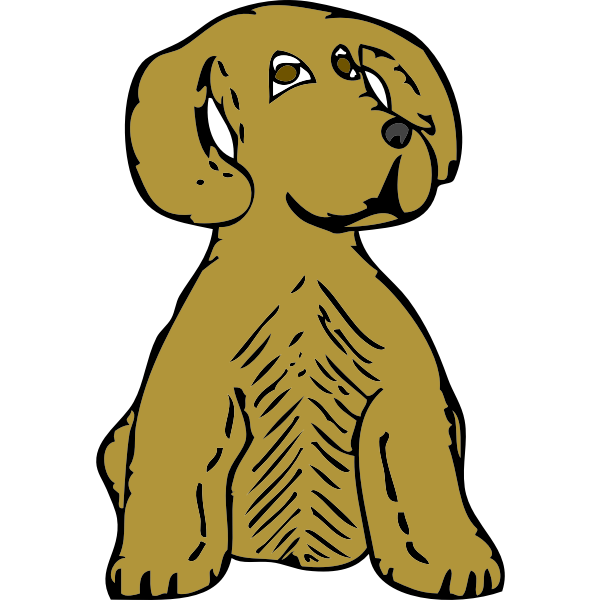 SVG dog front view