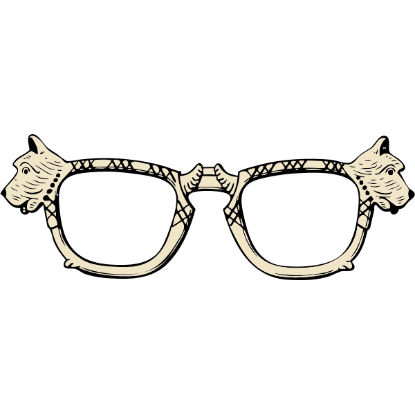 SVG Dog glasses vector image