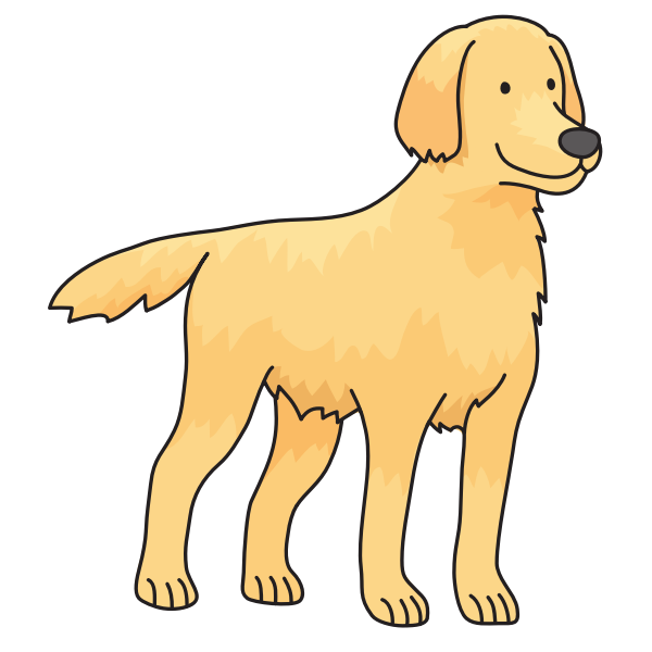 SVG dog - Golden Retriever
