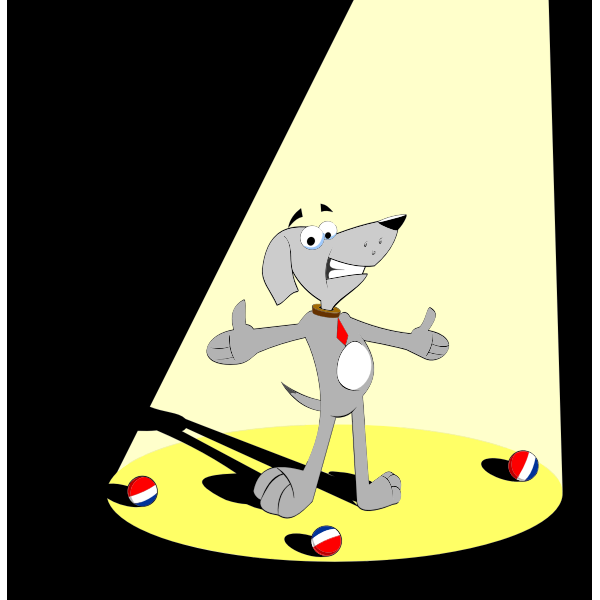 SVG Dog in the spotlight