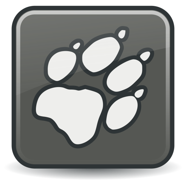 SVG Dog paw sign vector image